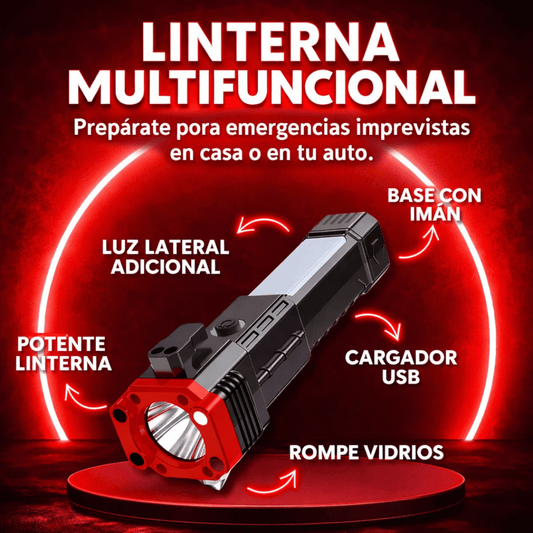 Linterna Multifuncional 4 En 1 - Tranquilidad y apoyo en situaciones críticas