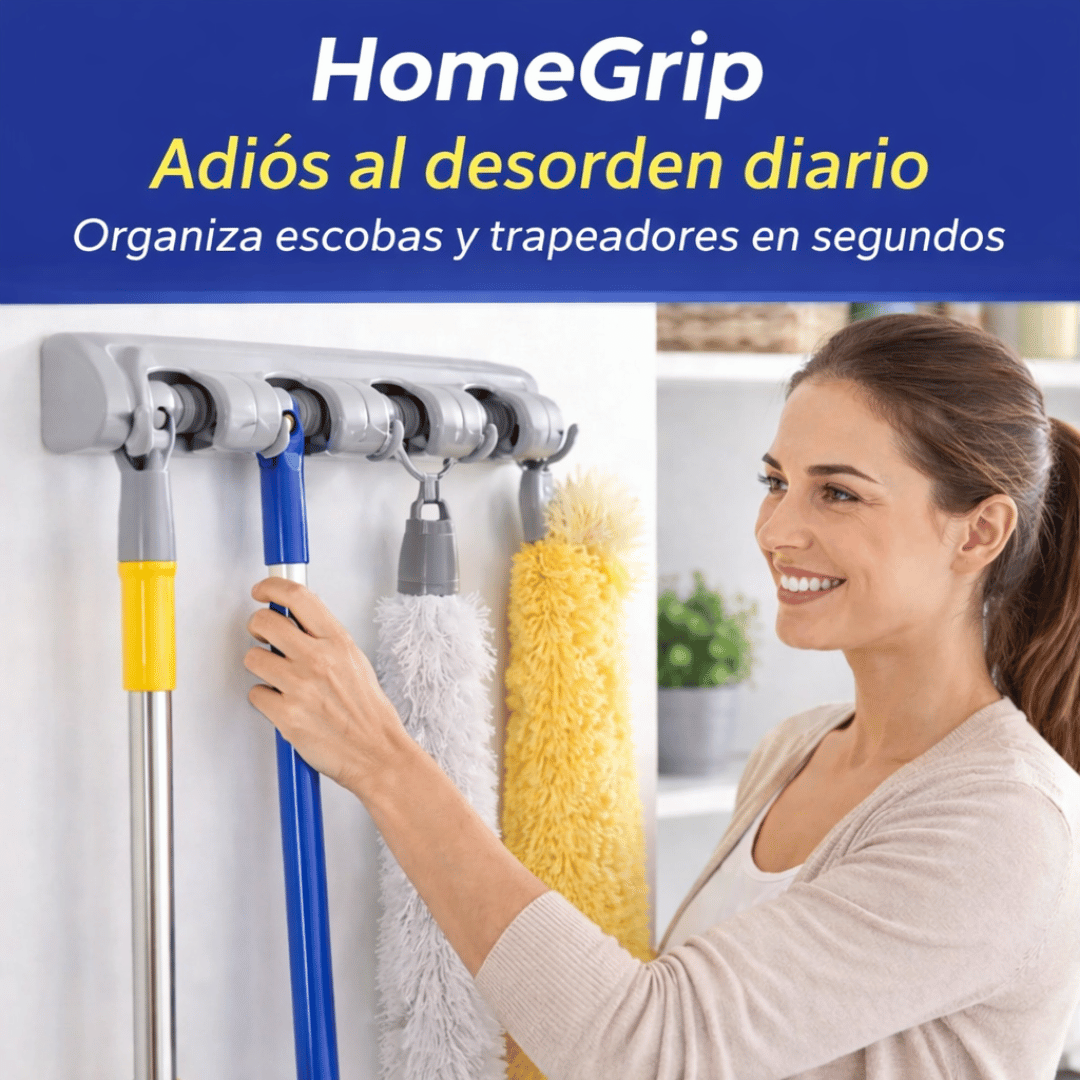 HomeGrip - Mantén tus útiles de aseo ordenados y siempre a mano