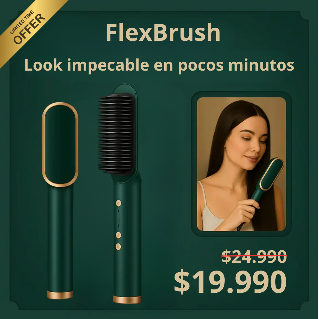 FlexBrush - Cepillo Alisador Eléctrico
