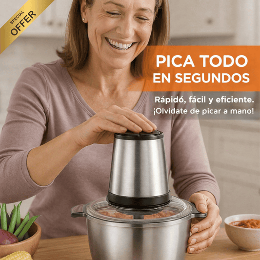 Picadora Eléctrica para Carne y Verduras 🥩⚡ Cocina sin esfuerzo