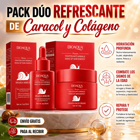 Pack Antiedad Bioaqua Sérum + Crema - Rutina antiedad para una piel más lisa y luminosa