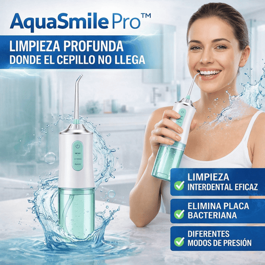 AquaSmile Pro - Limpieza profunda donde el cepillo no llega