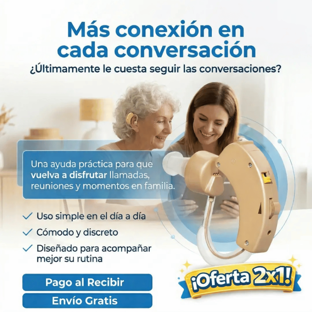 Promo 2x1 Audifono Sordera - Mejora tu audición de forma simple y accesible