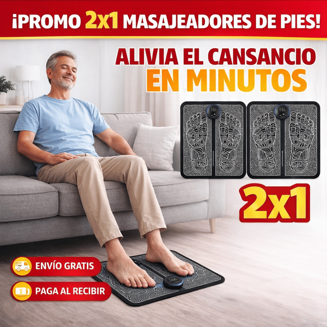 ¡Promo 2x1 Masajeador Pies! - Descansa tus pies y alivia la tensión después de un día largo