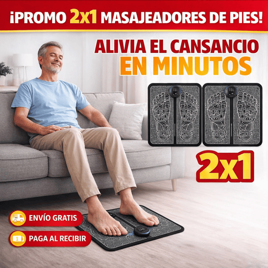 ¡Promo 2x1 Masajeador Pies! - Descansa tus pies y alivia la tensión después de un día largo