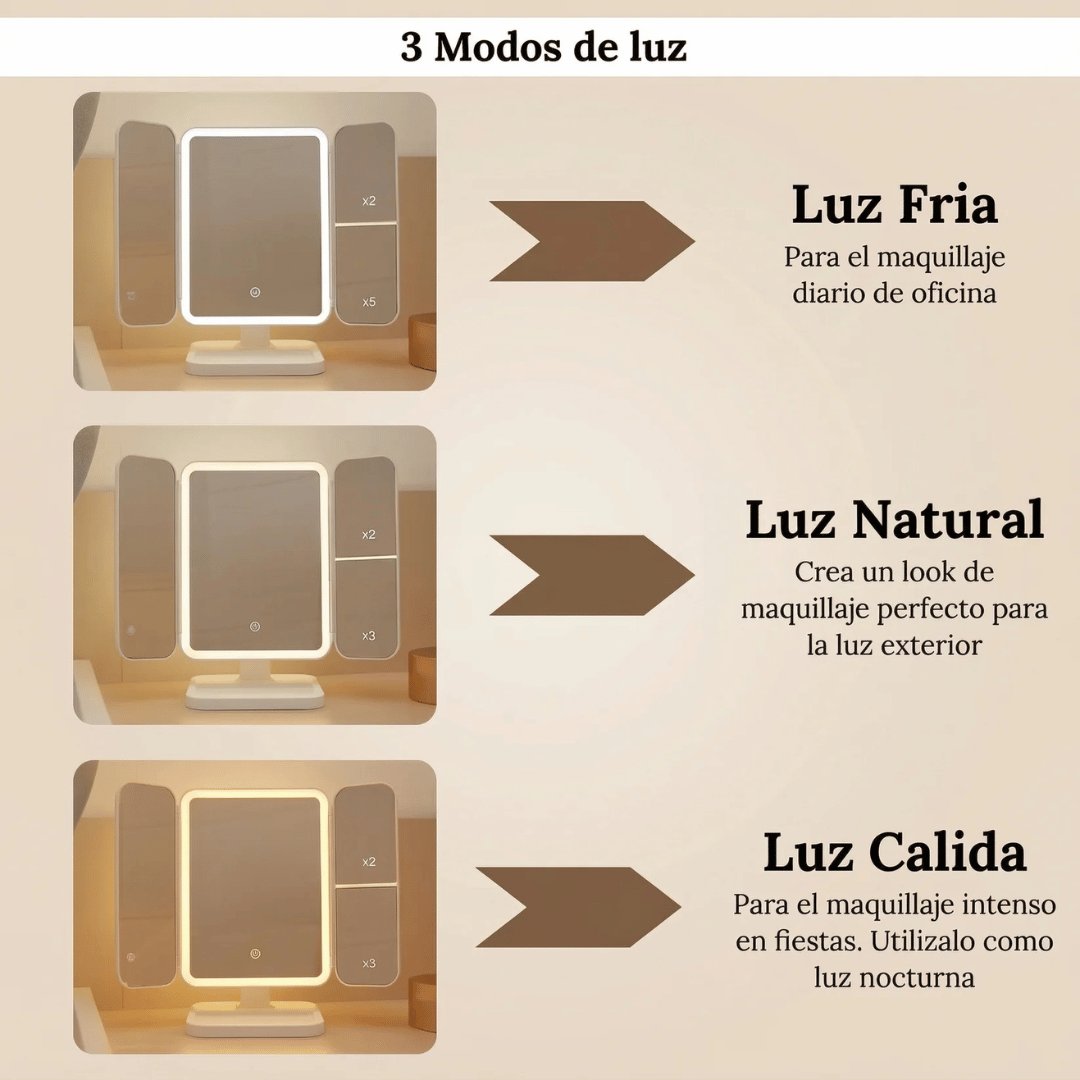 LumiFace - Maquíllate con precisión y luz perfecta desde cualquier ángulo