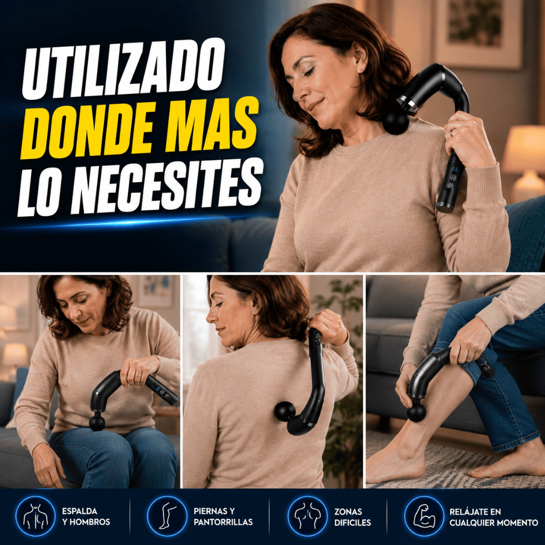 Masajeador Muscular 4 en 1 - Alivia la tensión muscular y relaja tu cuerpo desde casa