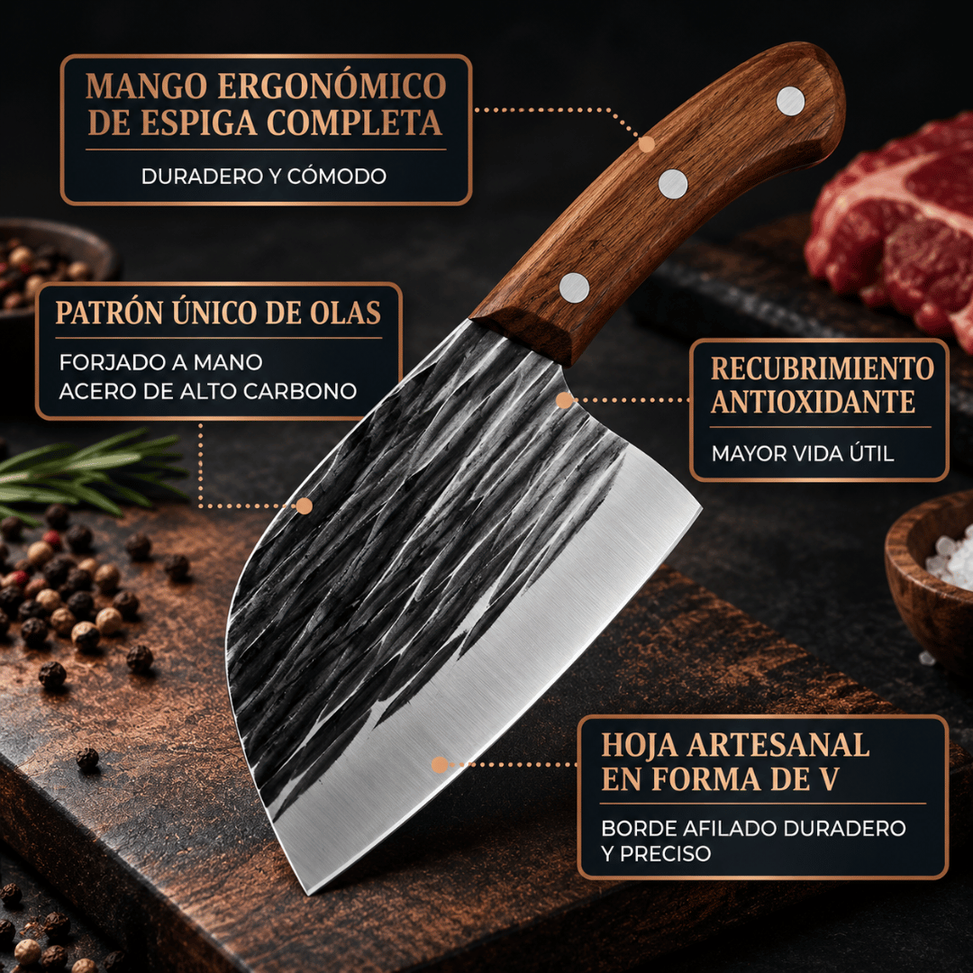 ¡Promo 2x1 Cuchillo Japones Chef Tazaki! - Cortes potentes y precisos en carnes con menos esfuerzo