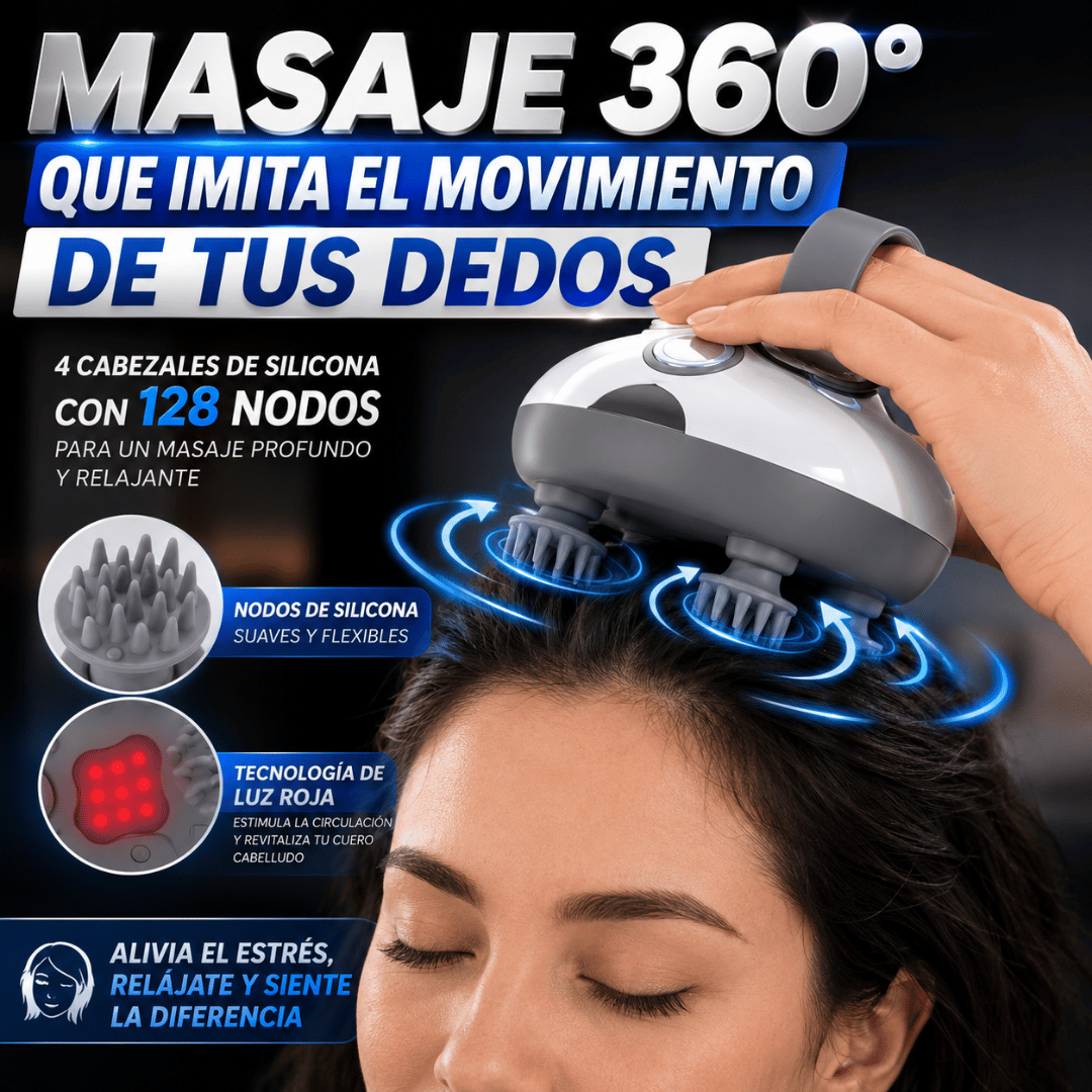 ¡Promo 2x1 Masajeador Cuello Cabelludo Eléctrico! - Masaje relajante para desconectarte del estrés diario