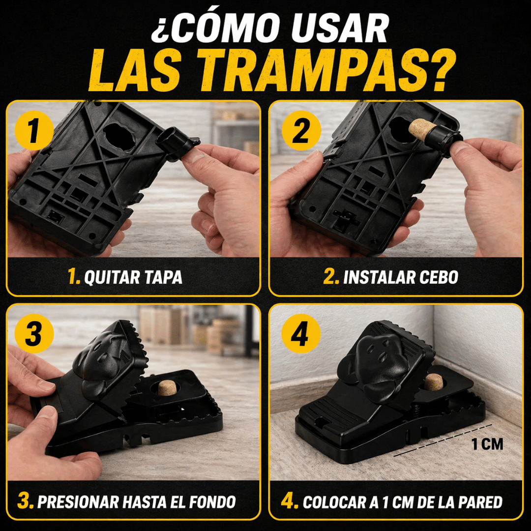 ¡Pack 3x1 Trampa Para Ratones! - Protege tu hogar de ratones de forma limpia y segura