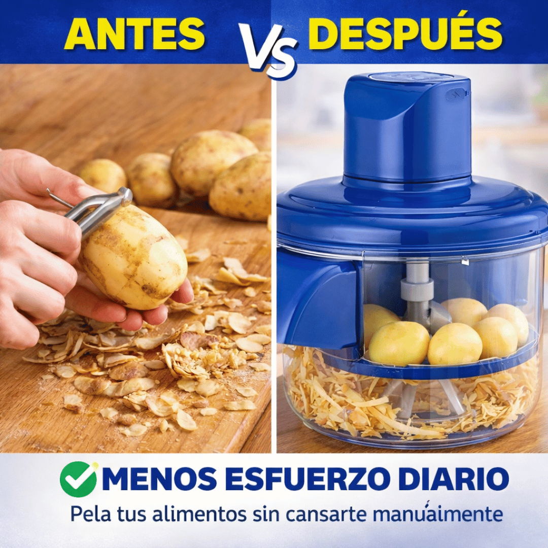 Pelador Eléctrico De Frutas y Verduras - Reduce tu tiempo en cocina con pelado automático