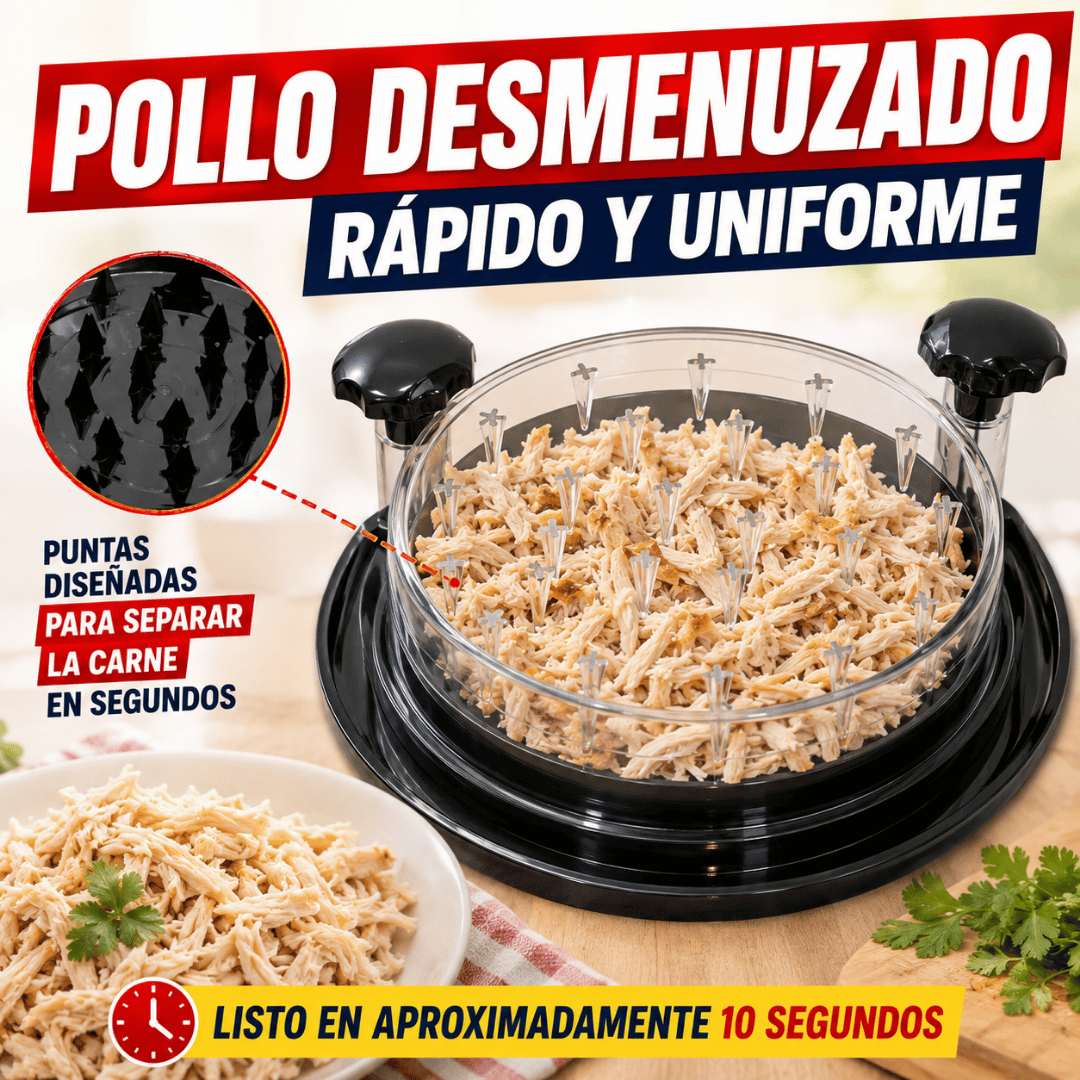 Desmenuzadora de Pollo Express - Desmenuza pollo de forma rápida y fácil