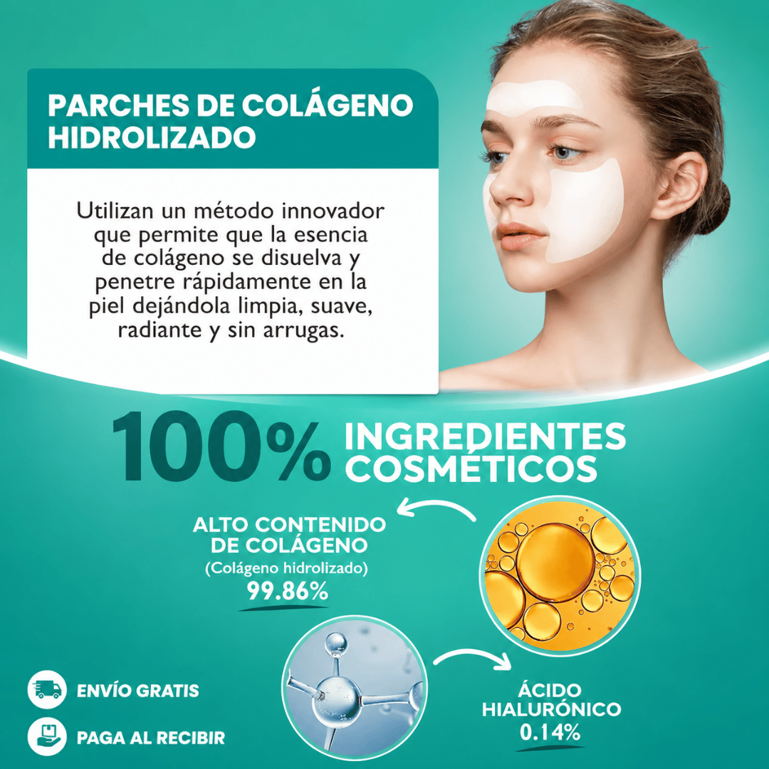 NaturalFul Parches De Colágeno Absorbentes - Piel más firme y rejuvenecida desde las primeras aplicaciones