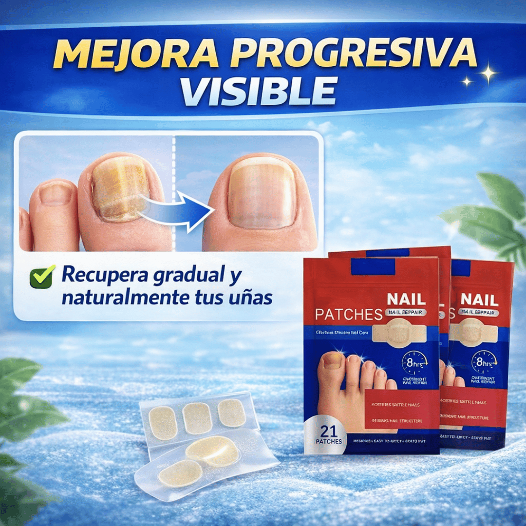 ¡Promo 2x1 Parches Antihongos Uñas! - Favorece la recuperación natural de tus uñas de forma simple y cómoda