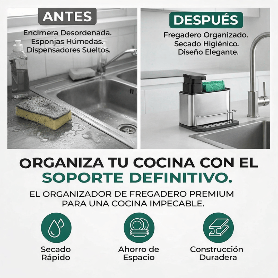 Dispensador/Organizador de Cocina Premium 2 en 1