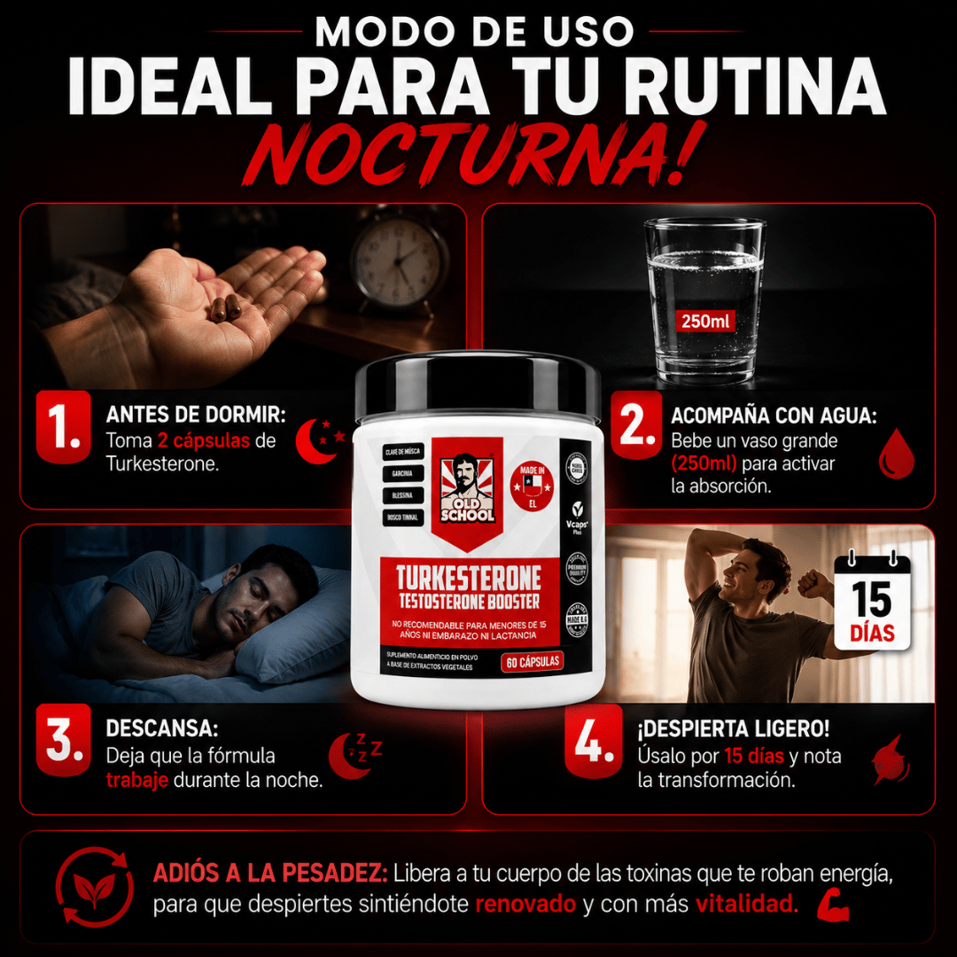 Turkesterone™ 60 Cápsulas - Vitalidad masculina para sentirte activo y con más impulso