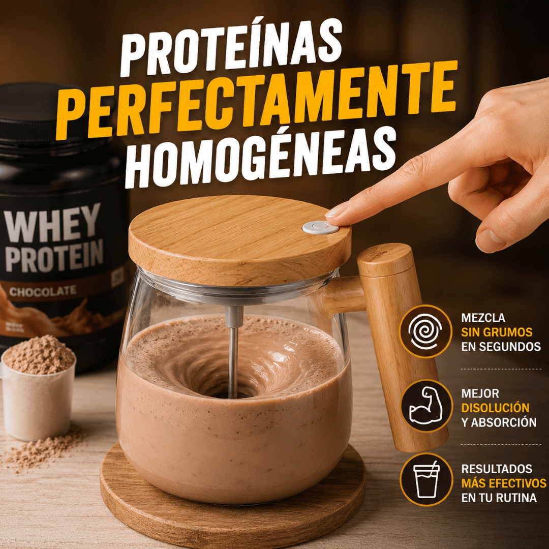 Taza Mug Con Mezclador Automatico – Adiós a los Grumos, Mezcla Perfecta en Segundos
