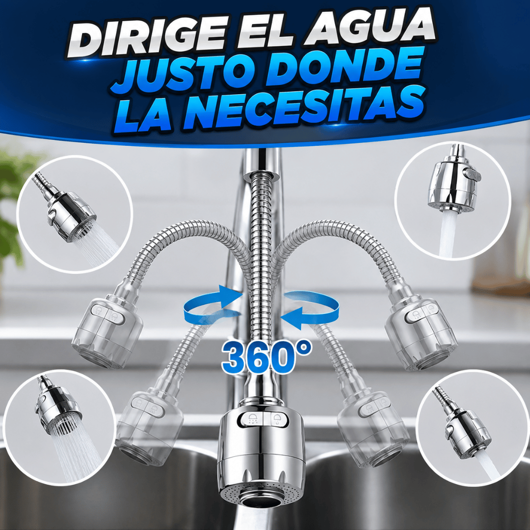 ¡Promo 2x1 Grifo Flexible 360°! - Lleva el agua a cada rincón del fregadero con mayor comodidad