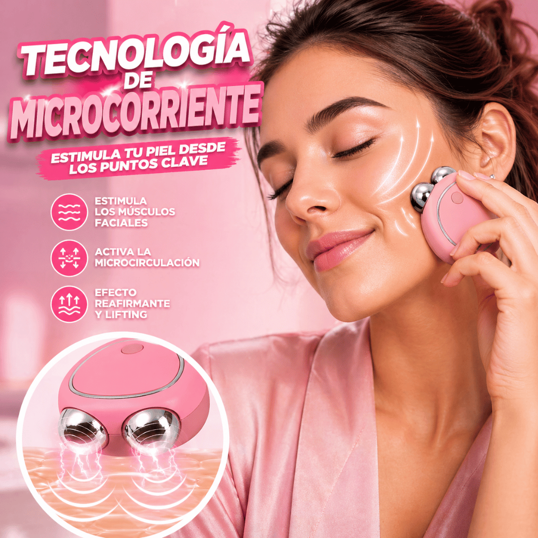 ¡Promo 2x1 Masajeador Microcorriente! - Favorece una piel de aspecto más firme y renovado desde casa