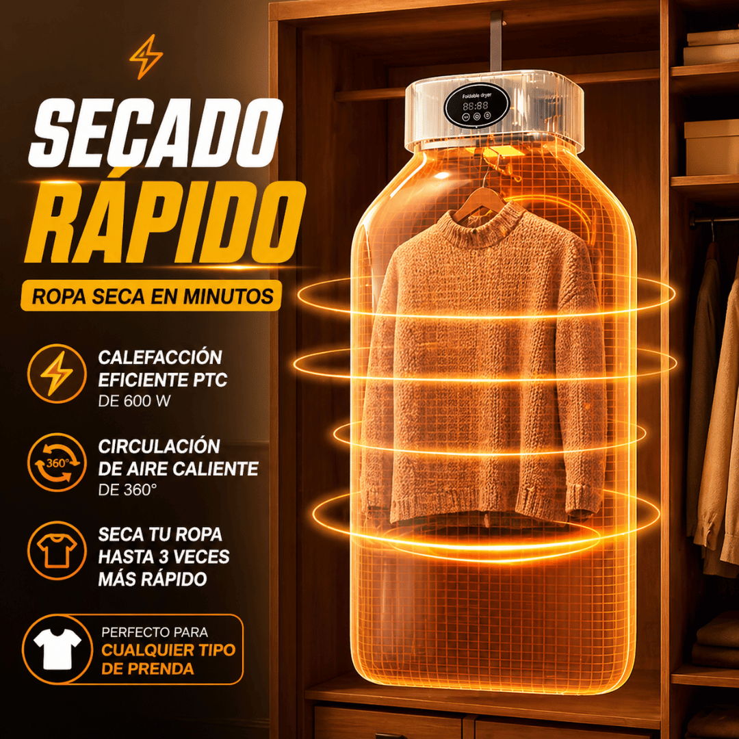 TurboDry – Seca tu ropa más rápido sin depender del clima
