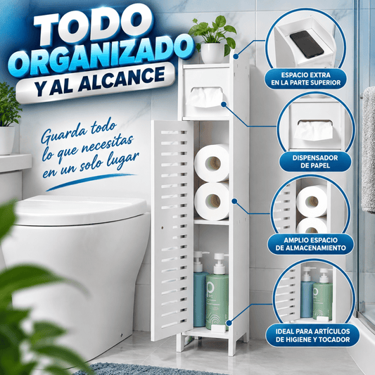 Armario de Baño Multifuncional - Aprovecha espacios pequeños y mantén tu baño ordenado