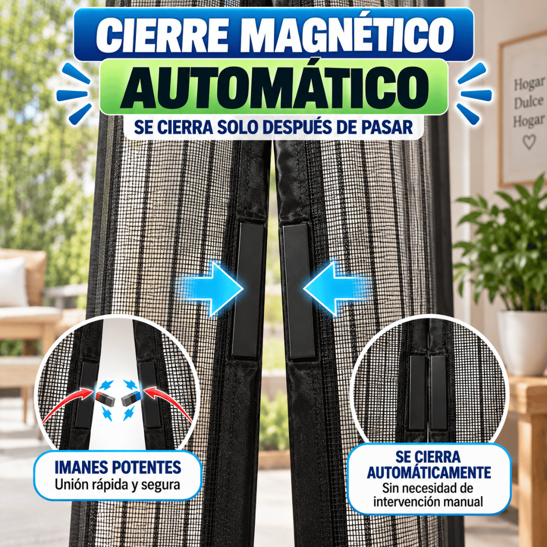 ¡Promo 2x1 Cortina Anti Mosquitos Magnética! - Disfruta aire fresco sin dejar entrar mosquitos y moscas