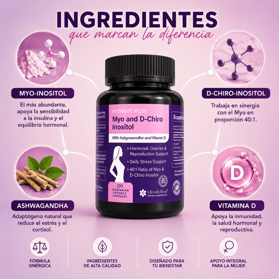 Inositol 120 Cápsulas - Equilibrio femenino para apoyar tu ciclo natural