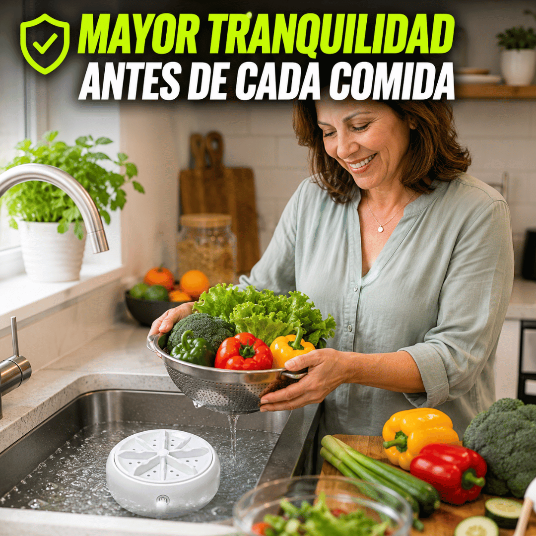 ¡Promo 2x1 Lavadora Portátil de Frutas y Verduras! - Frutas y verduras limpias en minutos, sin químicos
