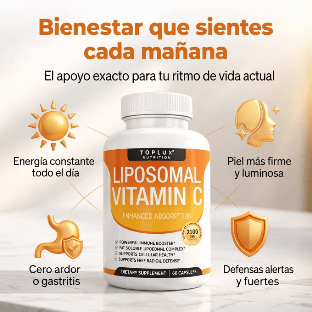Promo 2x1 Vitamina C Liposomal 60 Cápsulas - Fortalece tus defensas y protege tu bienestar diario