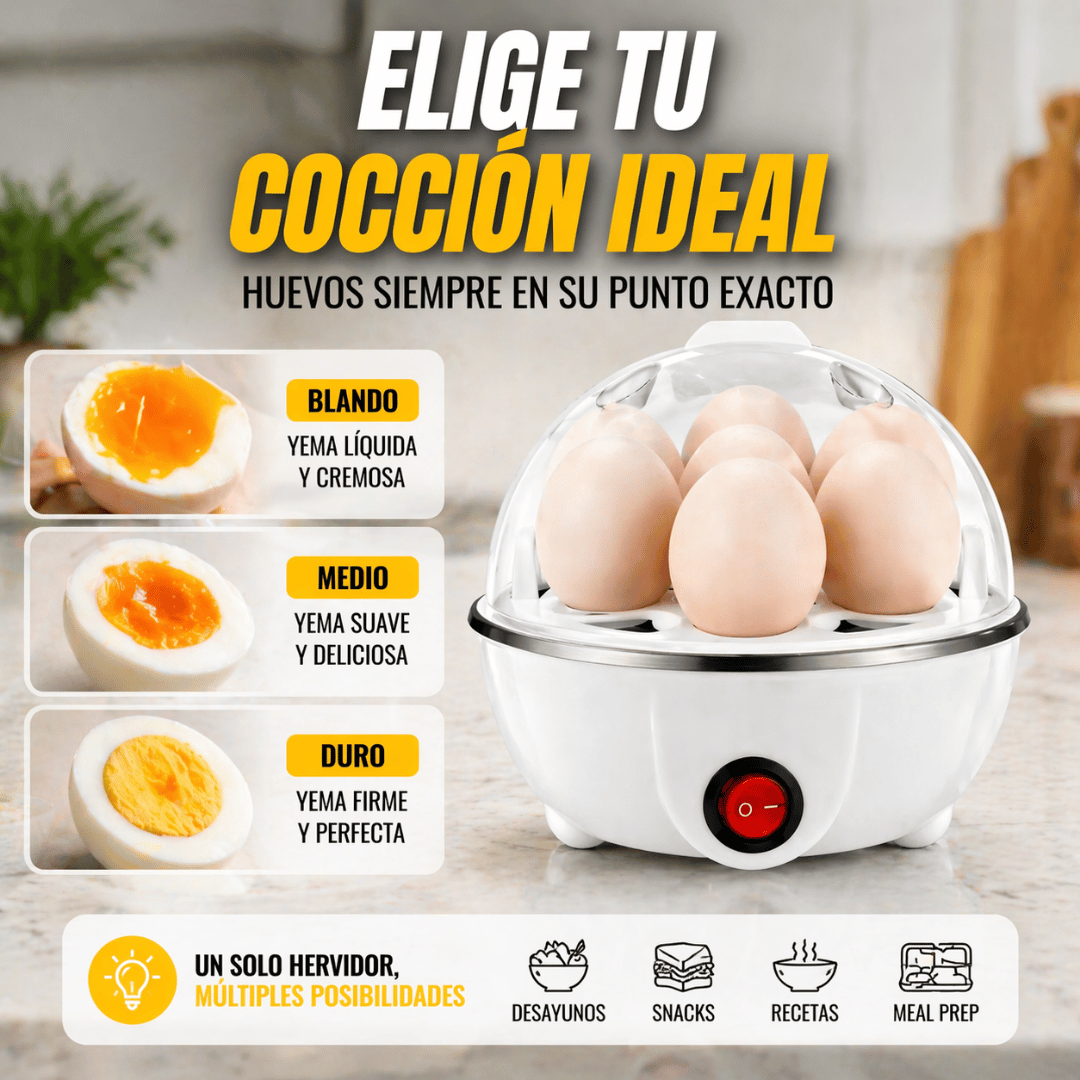 EggMaster Pro - Huevos perfectos en minutos sin complicaciones