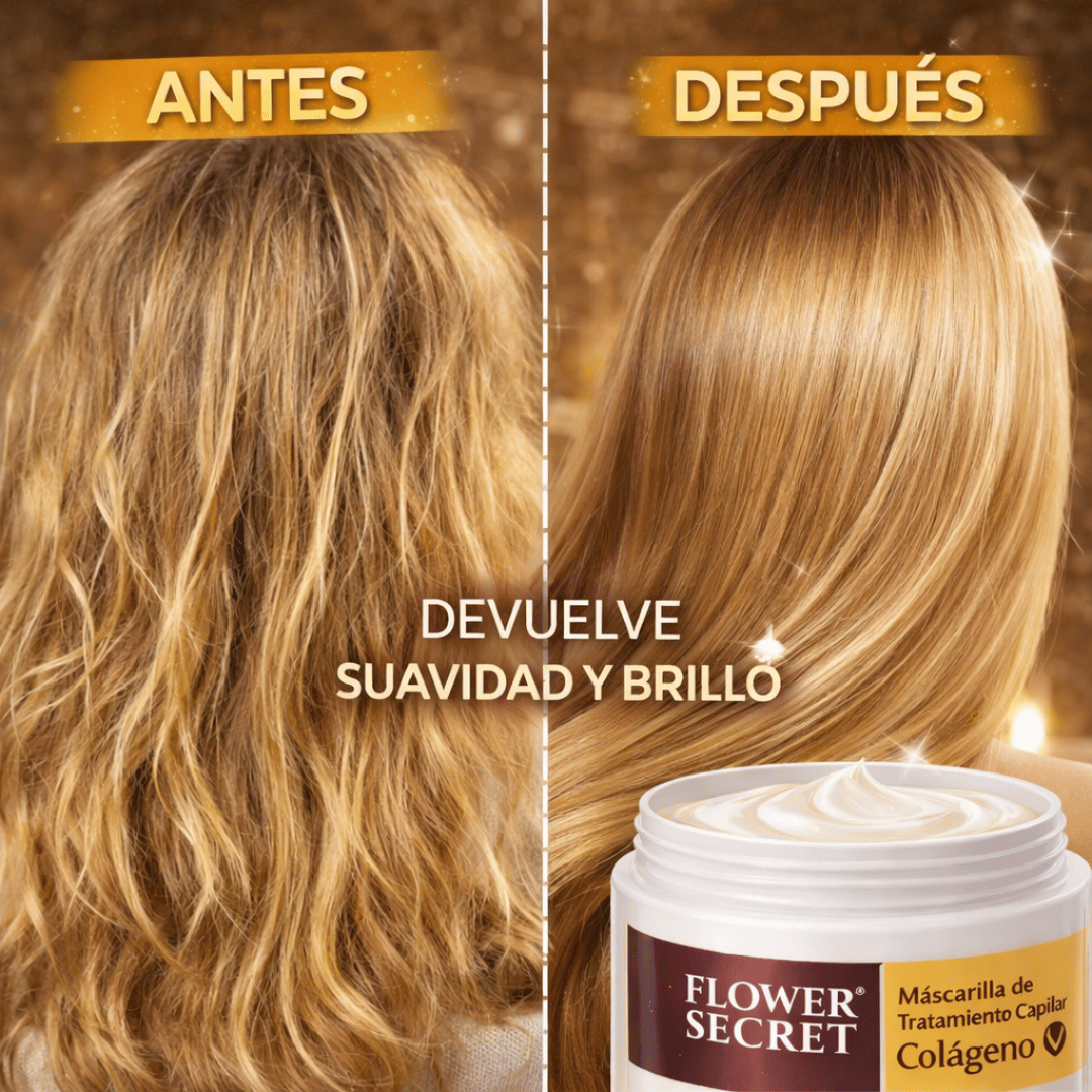 ¡PROMO 2X1 Mascarilla Capilar con Colágeno Flower Secret! - Nutre y repara tu cabello seco desde la primera aplicación