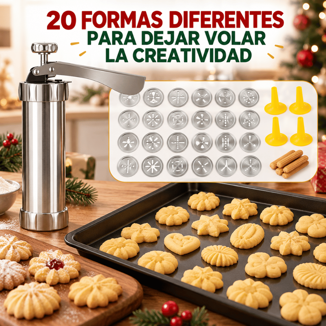 Pistola Para Hacer Galletas Navidad - Crea galletas navideñas y comparte momentos especiales en familia
