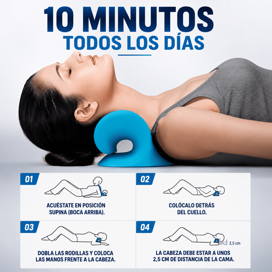 ¡Promo 2x1 Cojín Cervical! - Alivia dolor y mejora el cuello jorobado