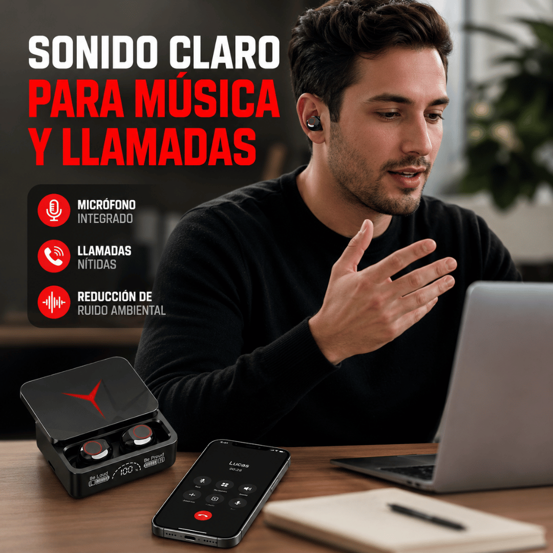Audifonos Inalámbricos M90 Pro - Sonido potente y envolvente