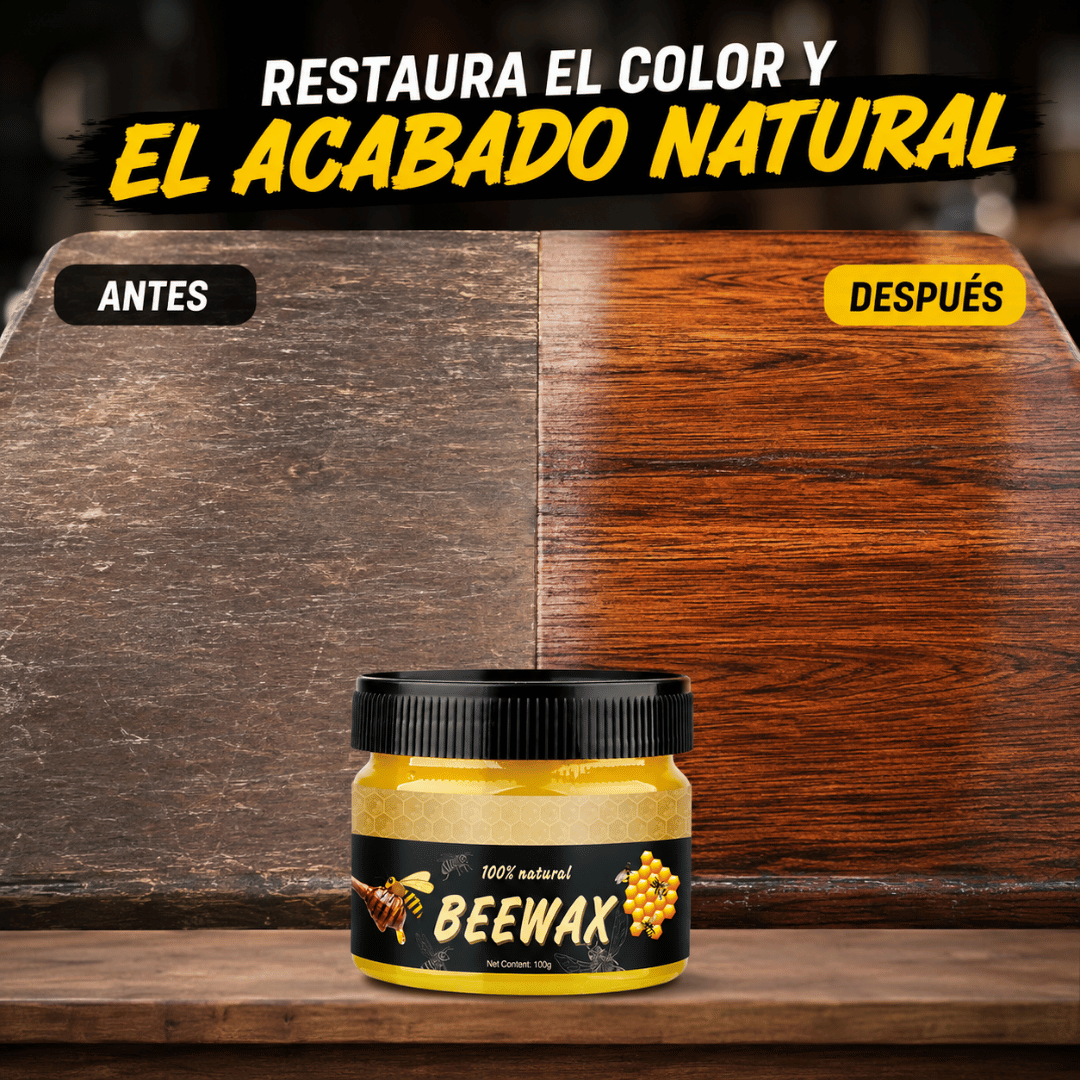 Beewax™ Cera Restauradora - Devuelve vida y protección a madera, cuero y más fácilmente