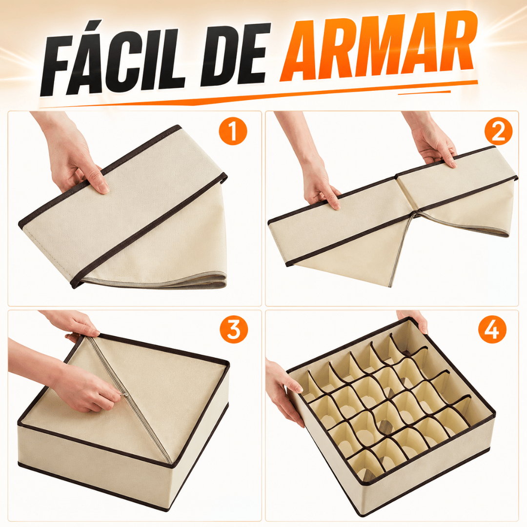 Set De 4 Organizadores De Ropa Interior - Mantén tu ropa interior ordenada y siempre al alcance de la mano