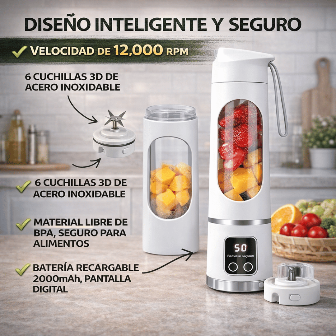 SmartBlend - Prepara jugos y smoothies frescos fácilmente estés donde estés