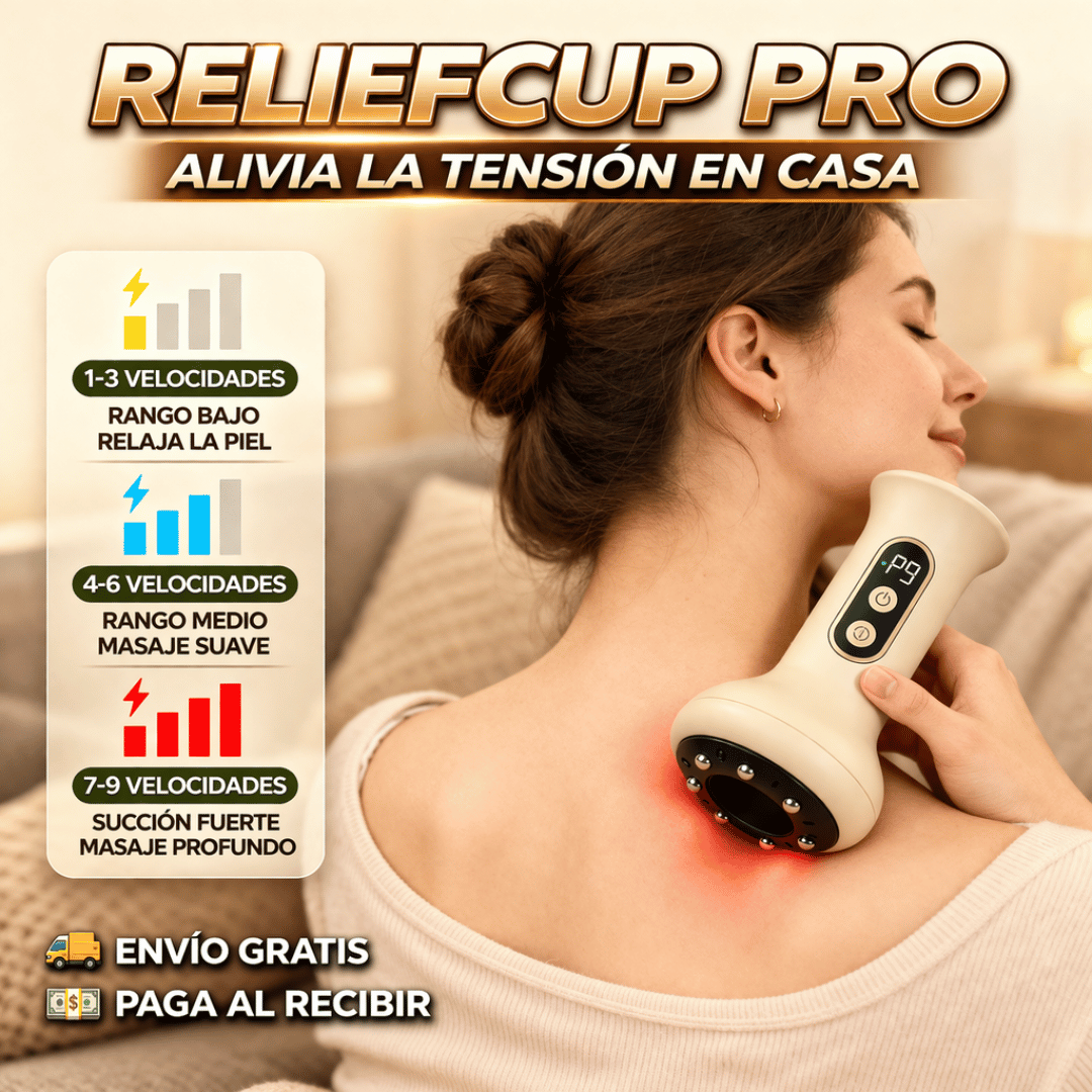 ReliefCup Pro - Relaja tu cuerpo y libera tensión desde la comodidad de tu hogar