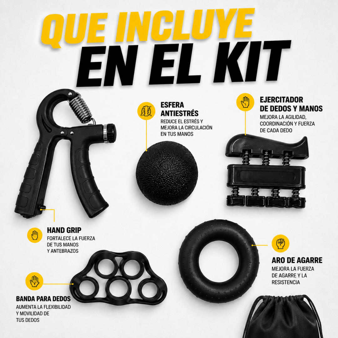 Kit Ejercitador 5 en 1 - Recupera la fuerza y movilidad para realizar tareas cotidianas
