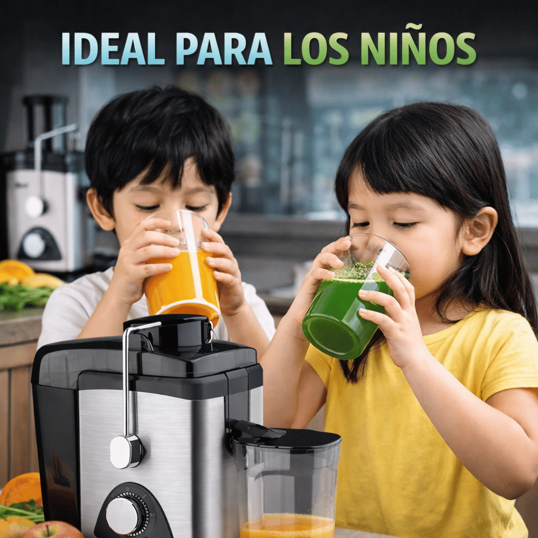 Exprimidor Jugo Eléctrico - Convierte frutas y verduras en jugos al instante