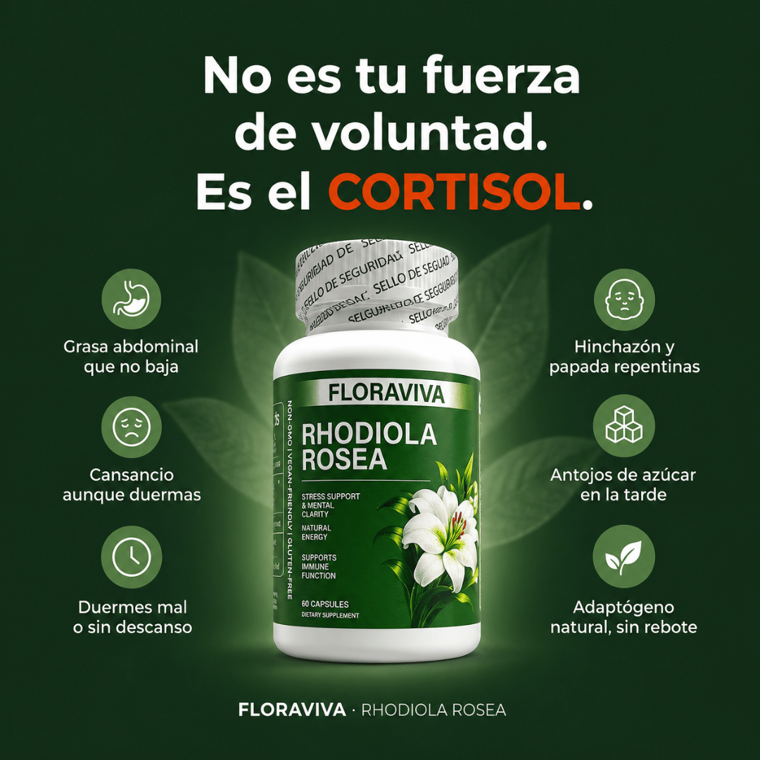 Rhodiola Rosea 60 Cápsulas - Ayuda a mantener la calma y el equilibrio emocional