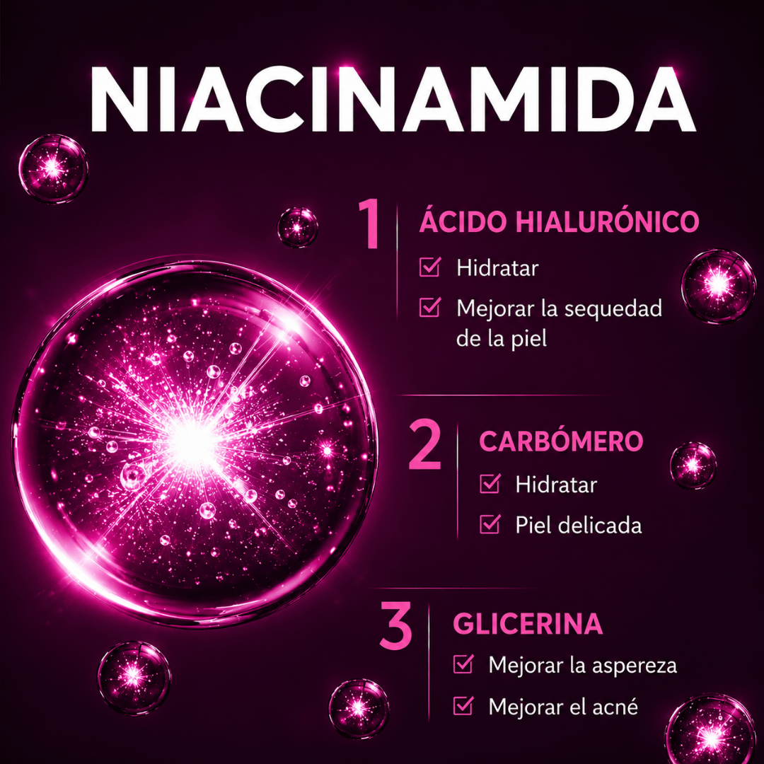 ¡Promo 2x1 Serum Aclarante Niacinamida Sadoer 30ml! - Ayuda a mejorar la apariencia de las manchas visibles del rostro