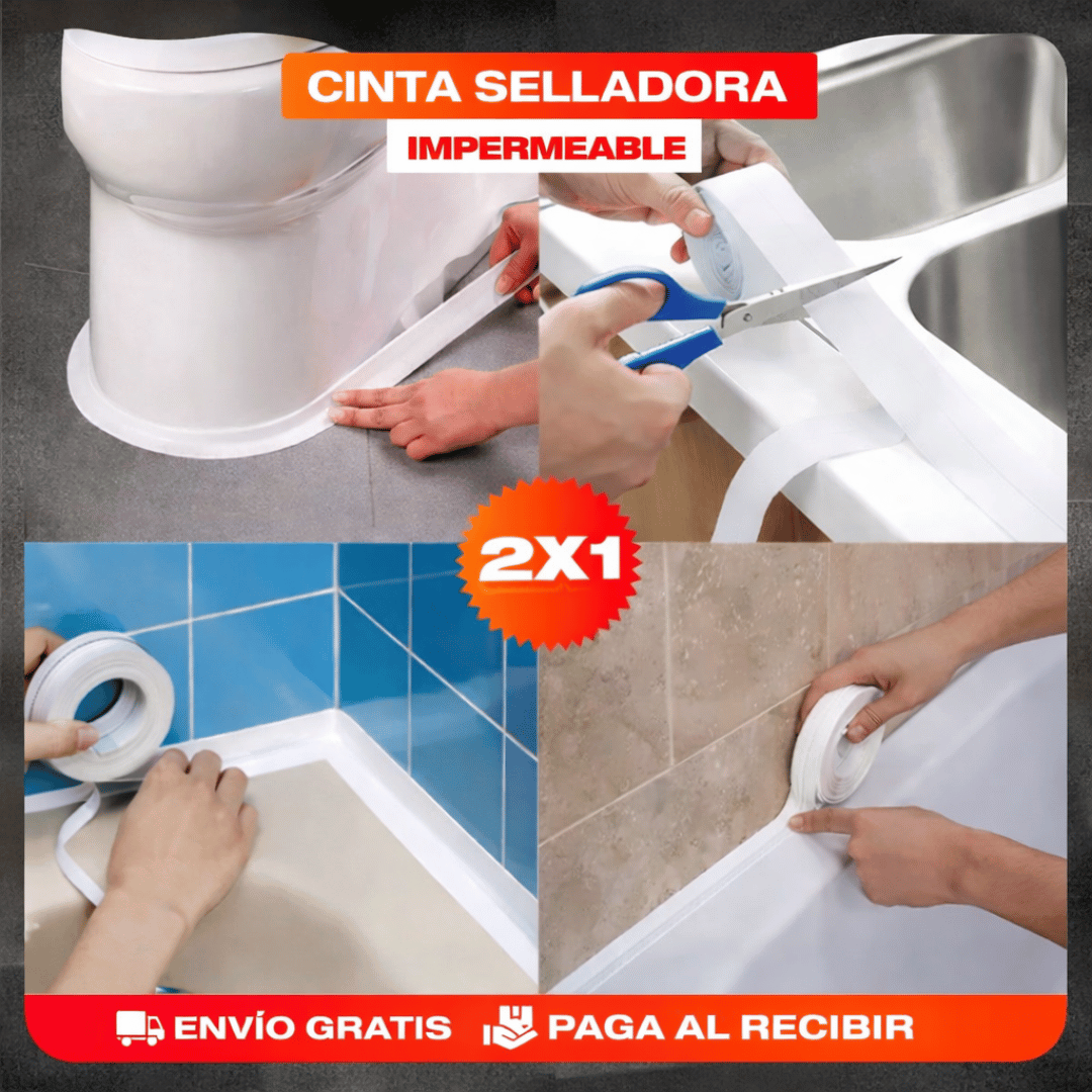 ¡Promo 2x1 Cinta Selladora Impermeable 3 Metros! - Protección impermeable inmediata contra agua y humedad