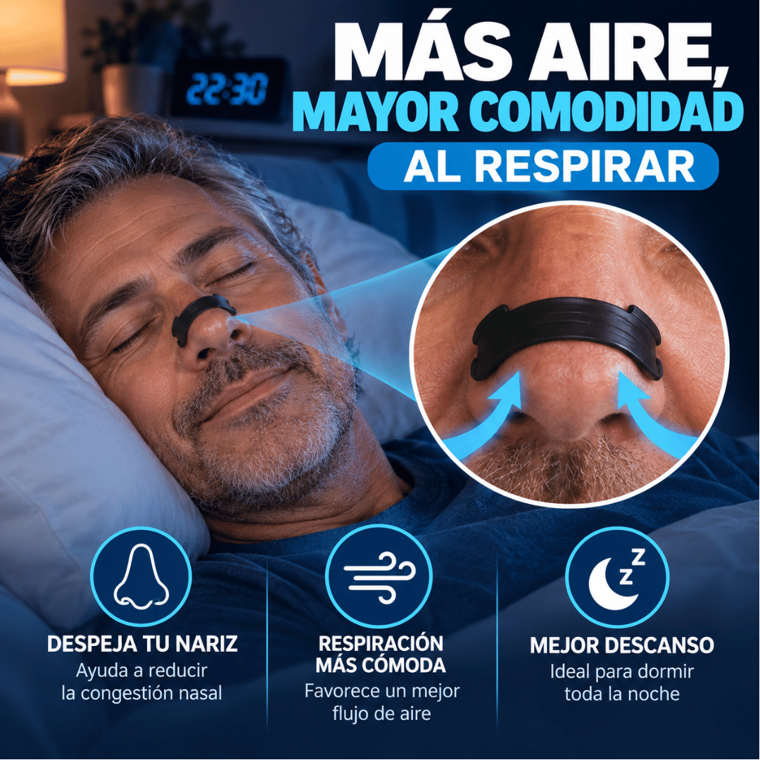 Kit 30 Bandas Nasales Magnéticas - Respira con mayor comodidad y disfruta un mejor descanso