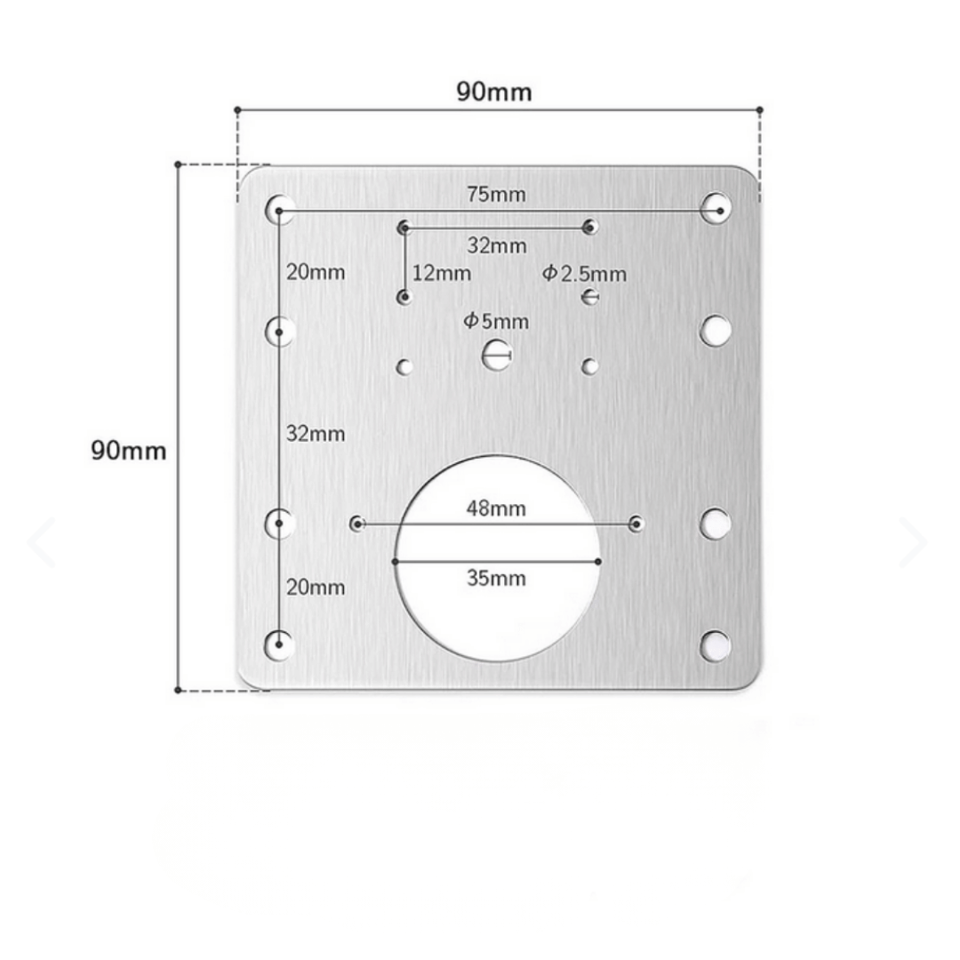 ¡Pack 6 Placas de Reparación Bisagras! - Solución Práctica Para Bisagras Sueltas