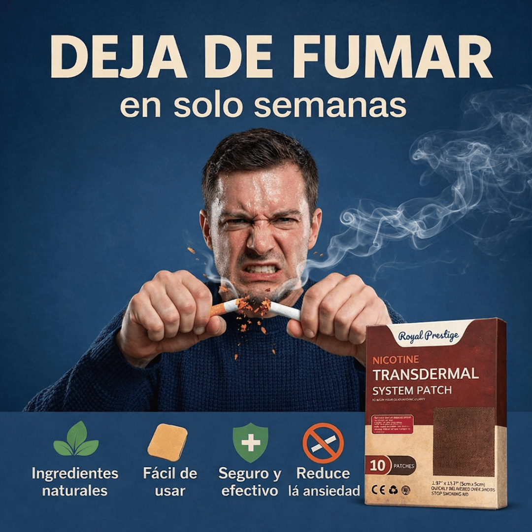 ¡Promo 2x1 20 Parches Antitabaco Royal Prestige!  - Apoyo diario para disminuir el hábito de fumar