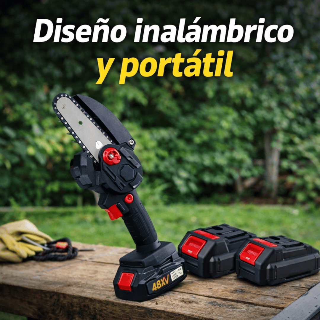 Kit Mini Sierra Inalámbrica - Poda tu jardín con una herramienta ligera y fácil de usar