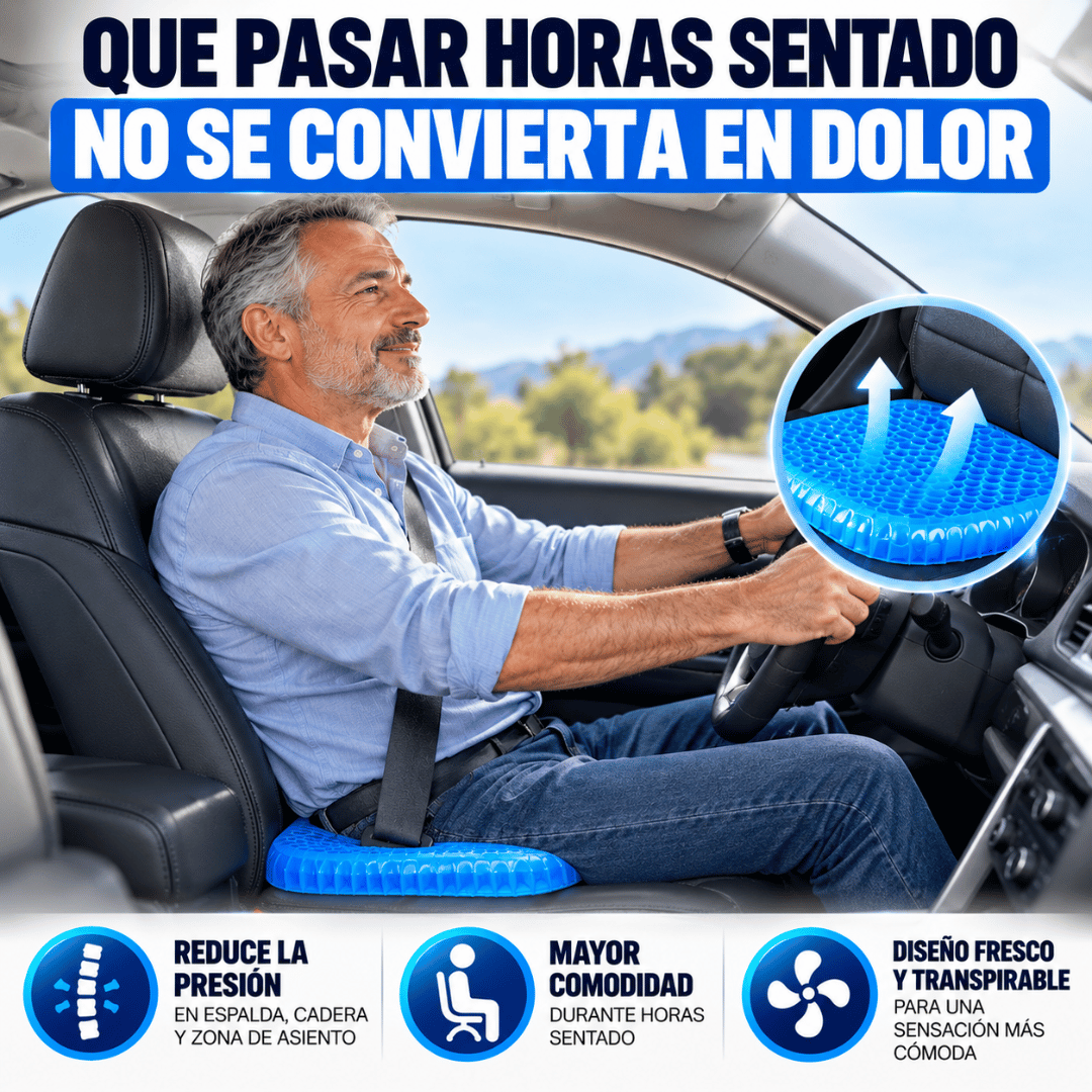 Pack 2 Cojines de Gel Ortopedico - Soporte flexible para una postura más cómoda