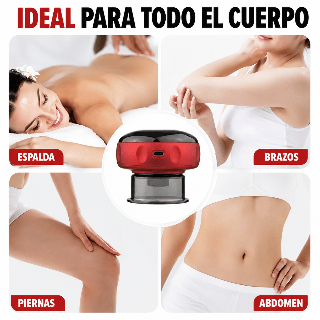 Masajeador Ventosa Terapéutica Eléctrica - Alivia la tensión muscular y relaja tu cuerpo desde casa.