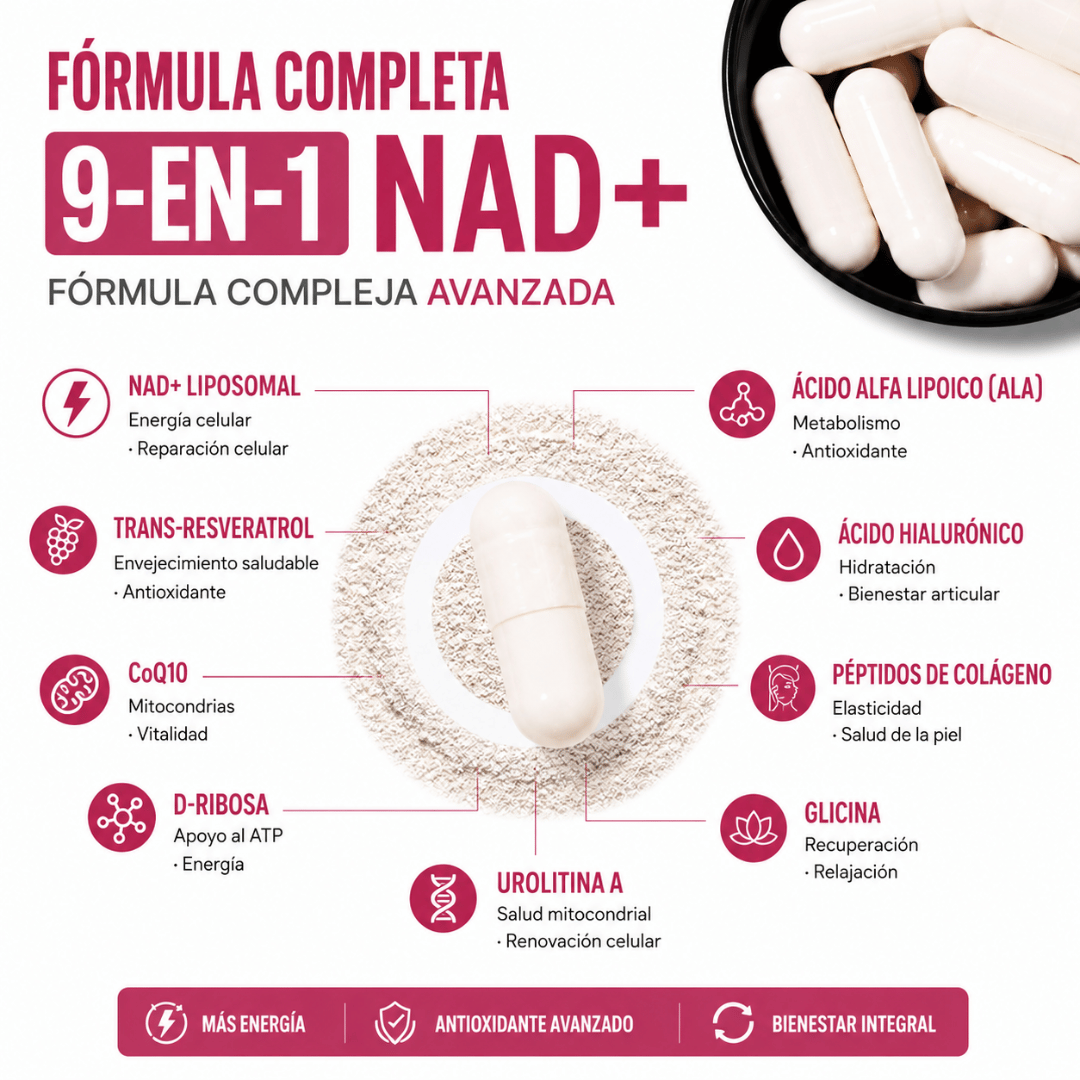Selerb NAD+ Women 60 Cápsulas - Apoyo Diario para Sentirte Activa y Enfocada